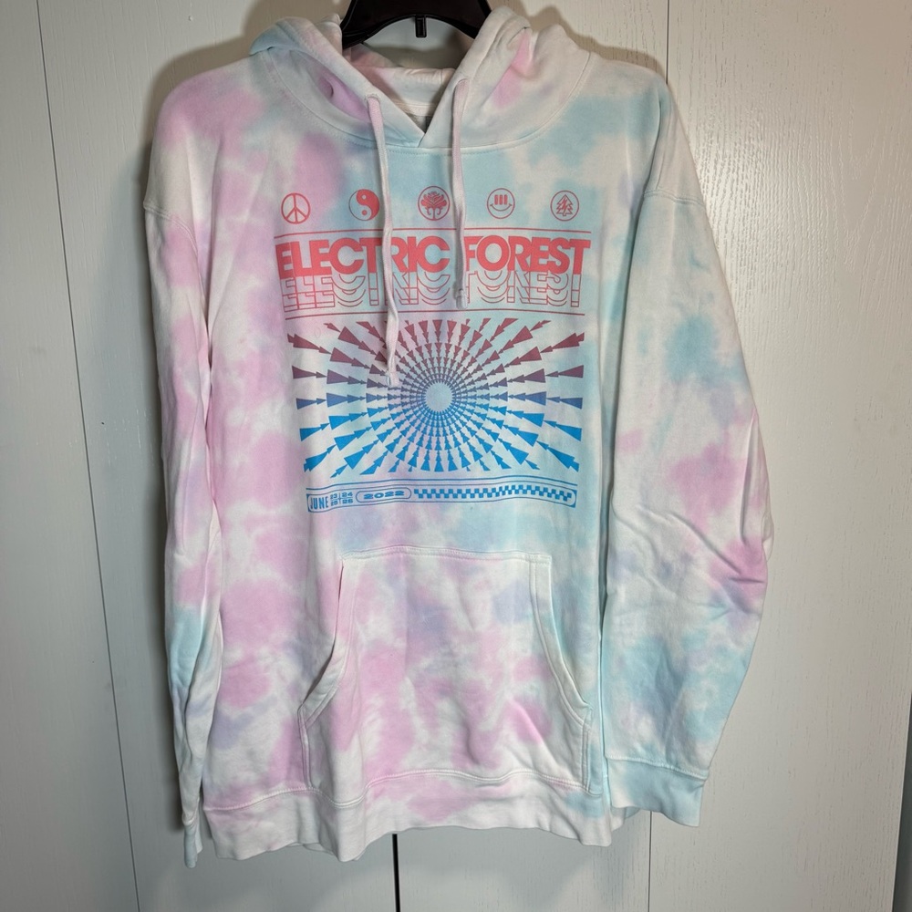Electric Forest 2022 Tie-Dye Hoodie Sweatshirt